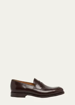 Church'sMen's Hertford Rubber-Sole Leather Penny Loafers