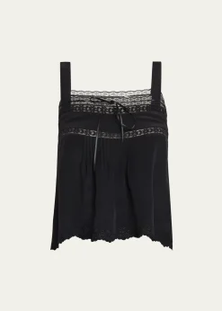 Ciao LuciaEuri Silk Lace Top