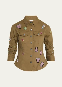 Cinq a SeptCanyon Ditsy Love Scrunched Jacket