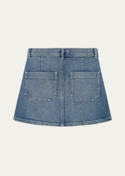 DL1961Girl's Jenny Denim Mini Skirt, Size 7-14