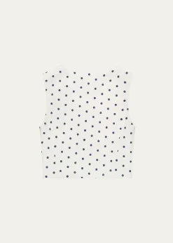 DL1961Girl's Zizi Polka Dot Denim Vest, Size S-L