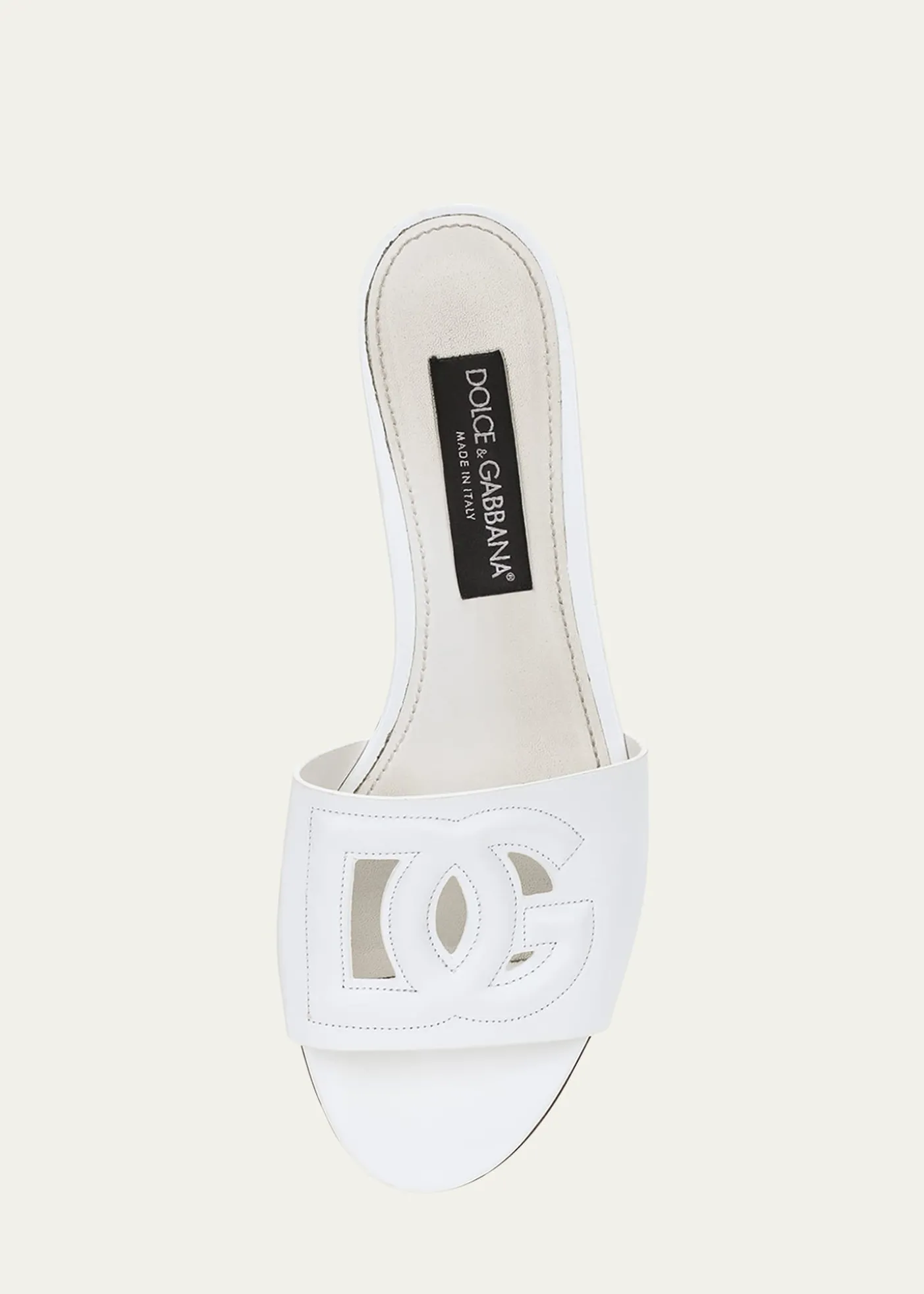 Dolce&GabbanaCutout DG Flat Slide Sandals