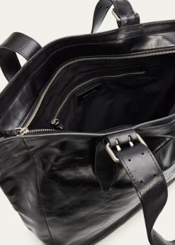 Dries Van NotenMen's Leather Messenger Bag with Shoulder Strap