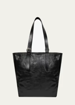 Dries Van NotenMen's Leather Messenger Bag with Shoulder Strap