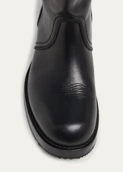 Dries Van NotenMen's Leather Side-Buckle Moto Boots