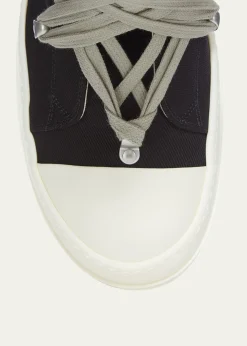 DRKSHDW RICK OWENSMen's Megalace Canvas High-Top Sneakers