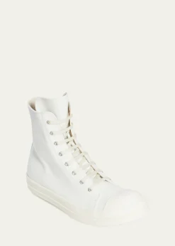 DRKSHDW RICK OWENSMen's Sneaks Cap-Toe Canvas High-Top Sneakers