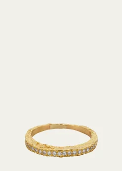ElhanatiPaloma Moon Ring in 18K Solid Yellow Gold with Top Wesselton VVS Diamonds