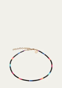 Elsie FriedaLouise Choker with 3mm Heishi Beads