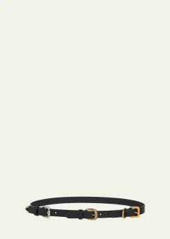 EtroInterchangeable Buckles Leather Belt