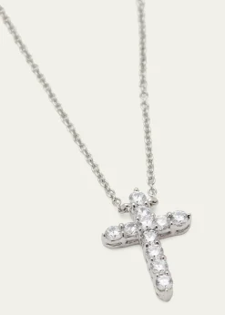 Fantasia by DeSerioCZ Cross Pendant Necklace