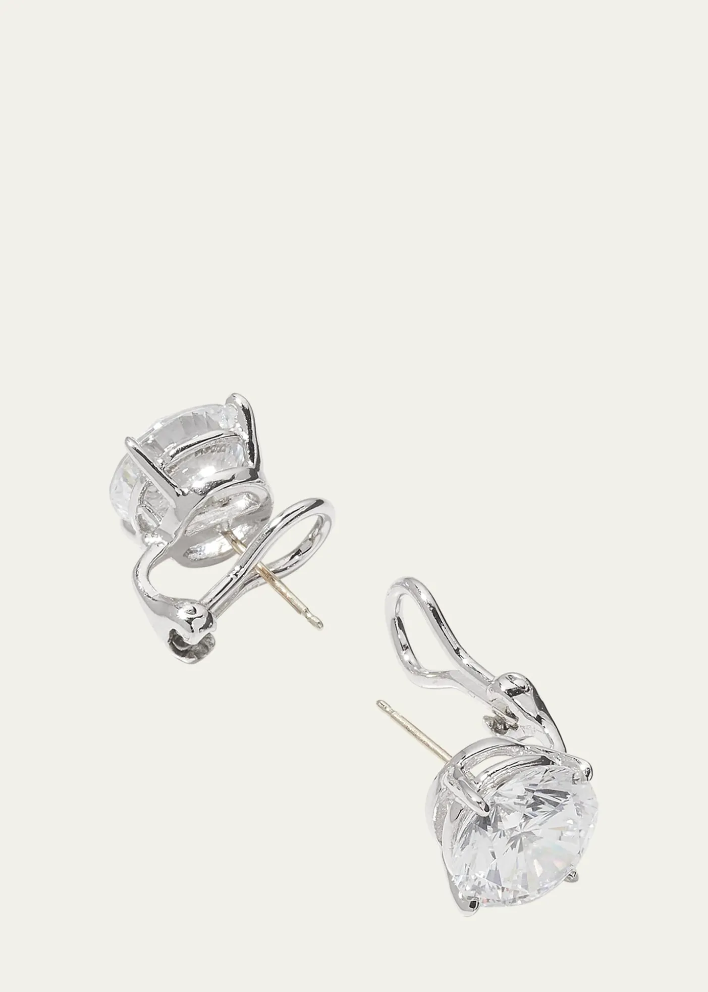 Fantasia by DeSerioCZ Round Stud Earrings, 10.00 TCW