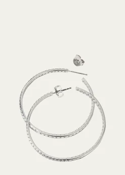 Fantasia by DeSerio18K Gold-Plated Sterling Silver Cubic Zirconia Hoop Earrings