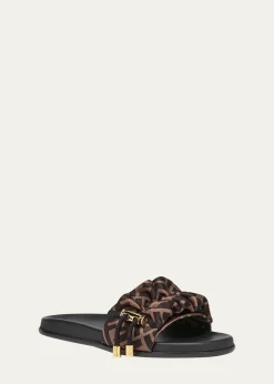 FendiIllusion FF Slide Sandals
