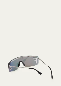 FendiMen's Fendi Sport 141mm Shield Sunglasses