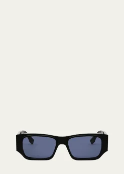 FendiMen's FF Squared Rectangle Sunglasses