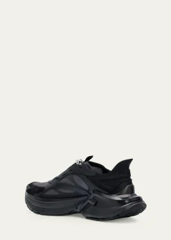 FendiMen's F-Light Leather & Mesh Running Sneakers