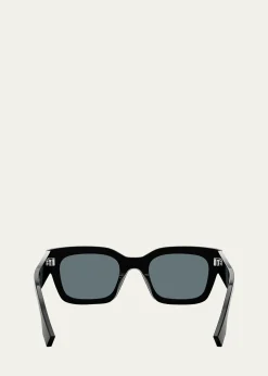 FendiMen's Signature Oval Logo Sunglasses