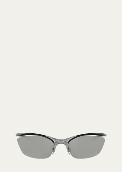 FendiSignature Crystal Cat-Eye Sunglasses
