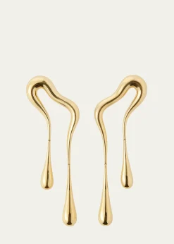 Fernando Jorge18K Yellow Gold Bold Stream Doubled Earrings