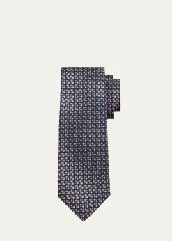 FerragamoMen's Micro-Lollipop Print Tie