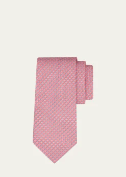 FerragamoMen's Mini-Snail Silk Tie