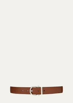 FerragamoMen's Reversible Leather Gancio-Buckle Belt
