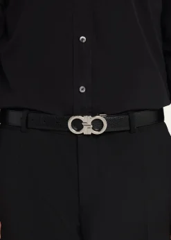 FerragamoMen's Reversible Leather Gancini-Buckle Belt
