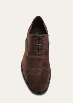 FerragamoMen's Boston Suede Cap Toe Oxford Shoes