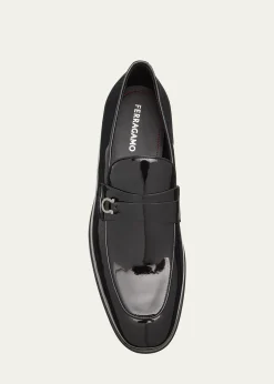 FerragamoMen's Desio Patent Leather Penny Loafers