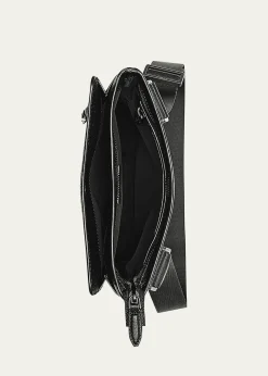 FerragamoMen's Firenze Flat Leather Crossbody Bag