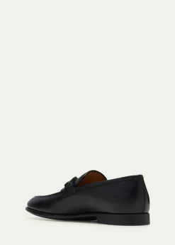 FerragamoMen's Foster Smooth Leather Gancini Bit Loafers