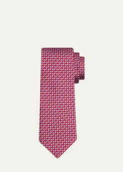 FerragamoMen's Fox Face and Tail Silk Tie