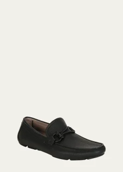 FerragamoMen's Front 4 Leather Drivers