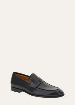 FerragamoMen's Funes Leather Penny Loafers