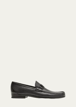 FerragamoMen's Grandioso Grained Calfskin Gancini Loafer