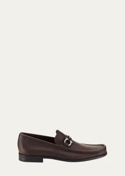 FerragamoMen's Grandioso Grained Calfskin Gancini Loafer