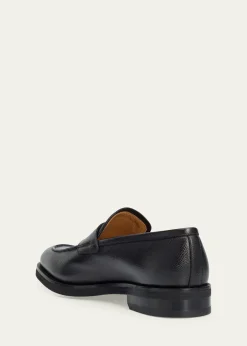 FerragamoMen's Hammered Leather Penny Loafers