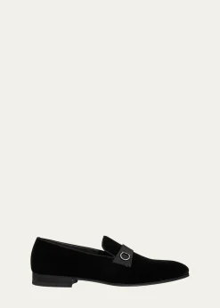 FerragamoMen's Lapo Velvet Loafers