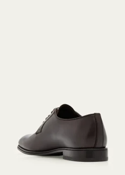 FerragamoMen's Leather Almond-Toe Derby Shoes