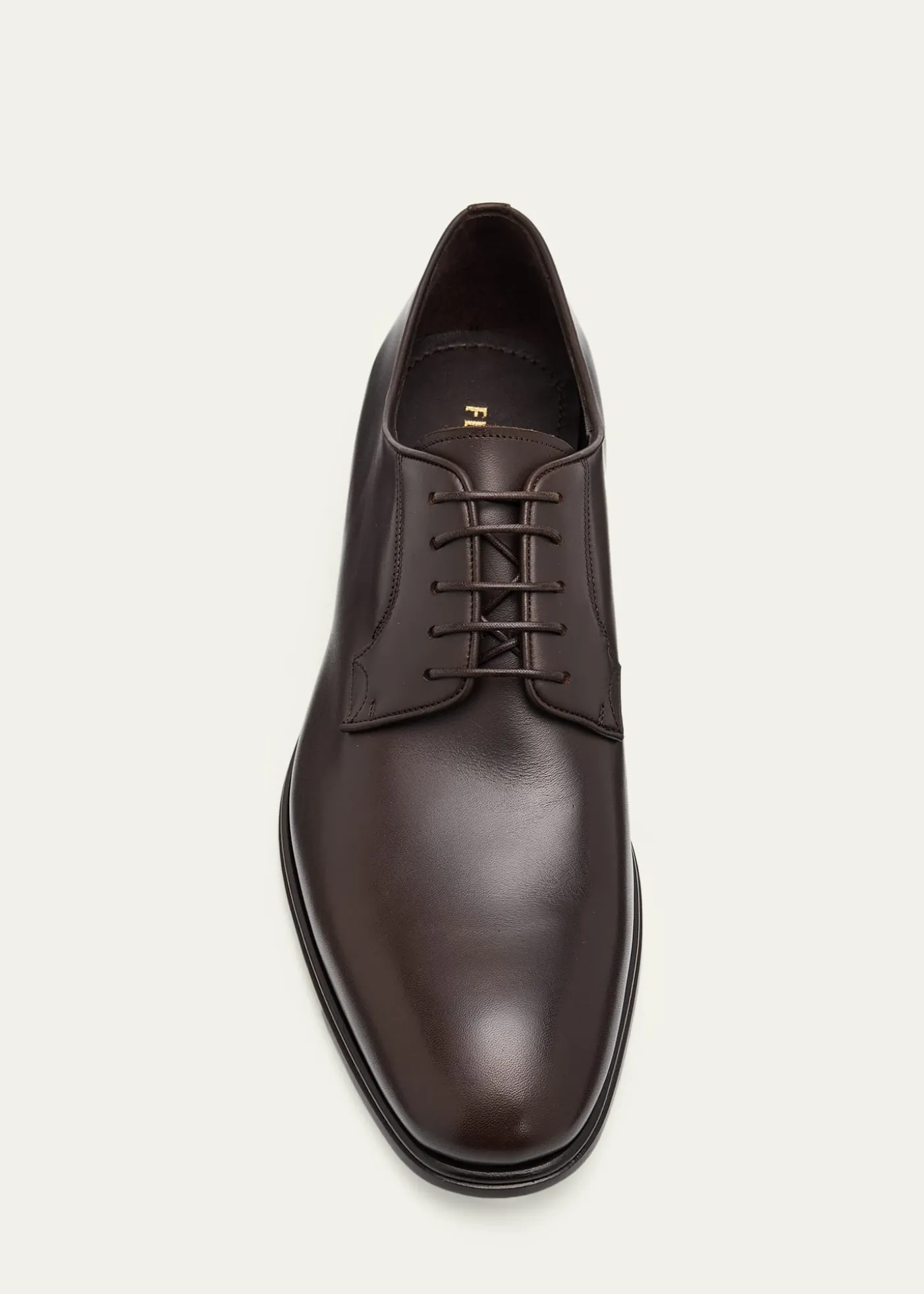 FerragamoMen's Leather Almond-Toe Derby Shoes