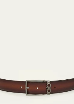 FerragamoMen's Mini Gancio Reversible Leather Belt