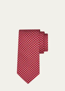 FerragamoMen's Mini Graduation Cap-Print Tie
