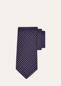FerragamoMen's Sports Ball Print Silk Tie