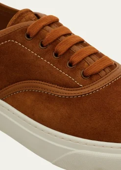 FerragamoMen's Sunset Suede Low-Top Sneakers