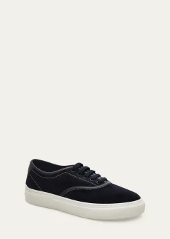FerragamoMen's Sunset Suede Low-Top Sneakers