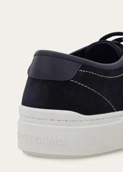 FerragamoMen's Sunset Suede Low-Top Sneakers