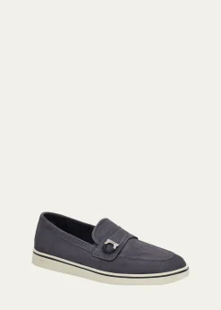 FerragamoMen's Tancredi Suede Boat Shoe Loafers