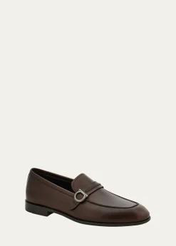 FerragamoMen's Terence Leather Gancini Loafers