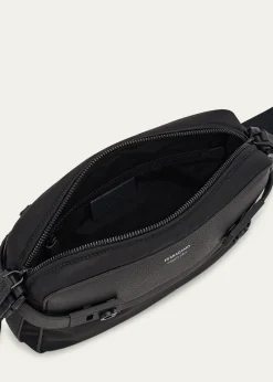 FerragamoMen's Twins Nylon and Leather Shoulder Bag
